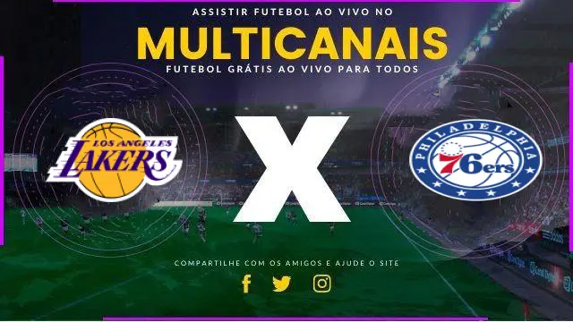 Assistir NBA: Los Angeles Lakers x Philadelphia 76ers ao vivo HD 09/11/2024